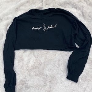 Long Sleeve Baby Phat Crop Top